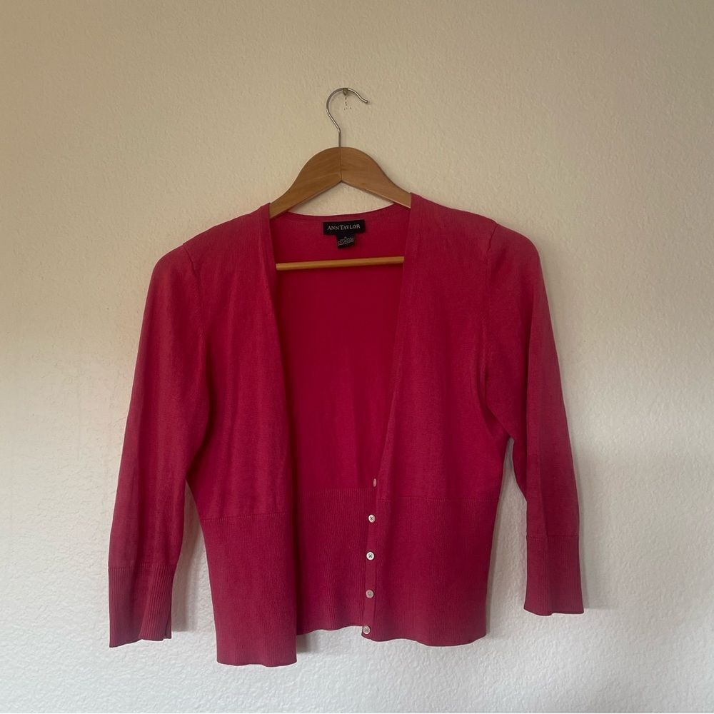 Pink button up sweater - Picture 2 of 4